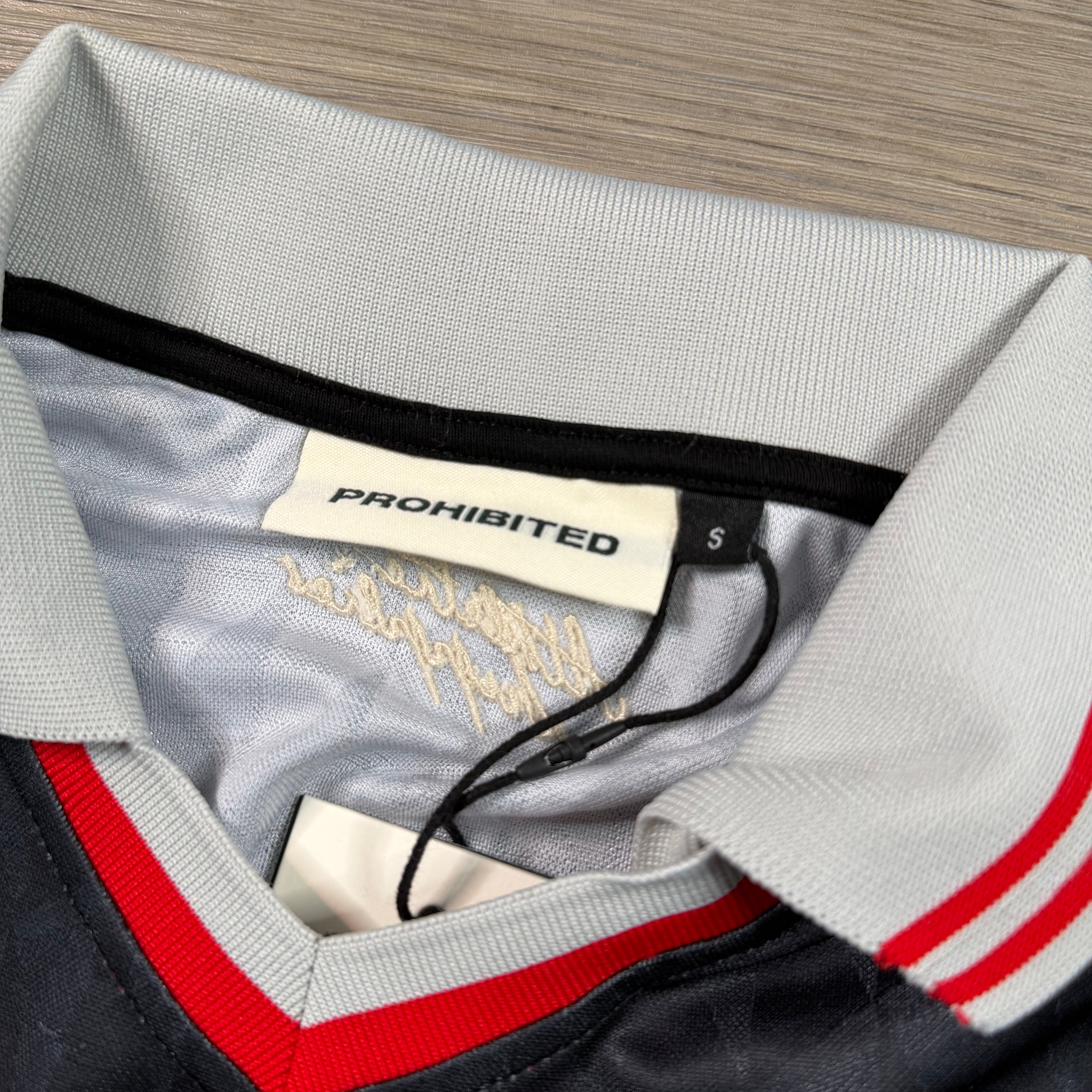 Red Basler Collared Football Shirt