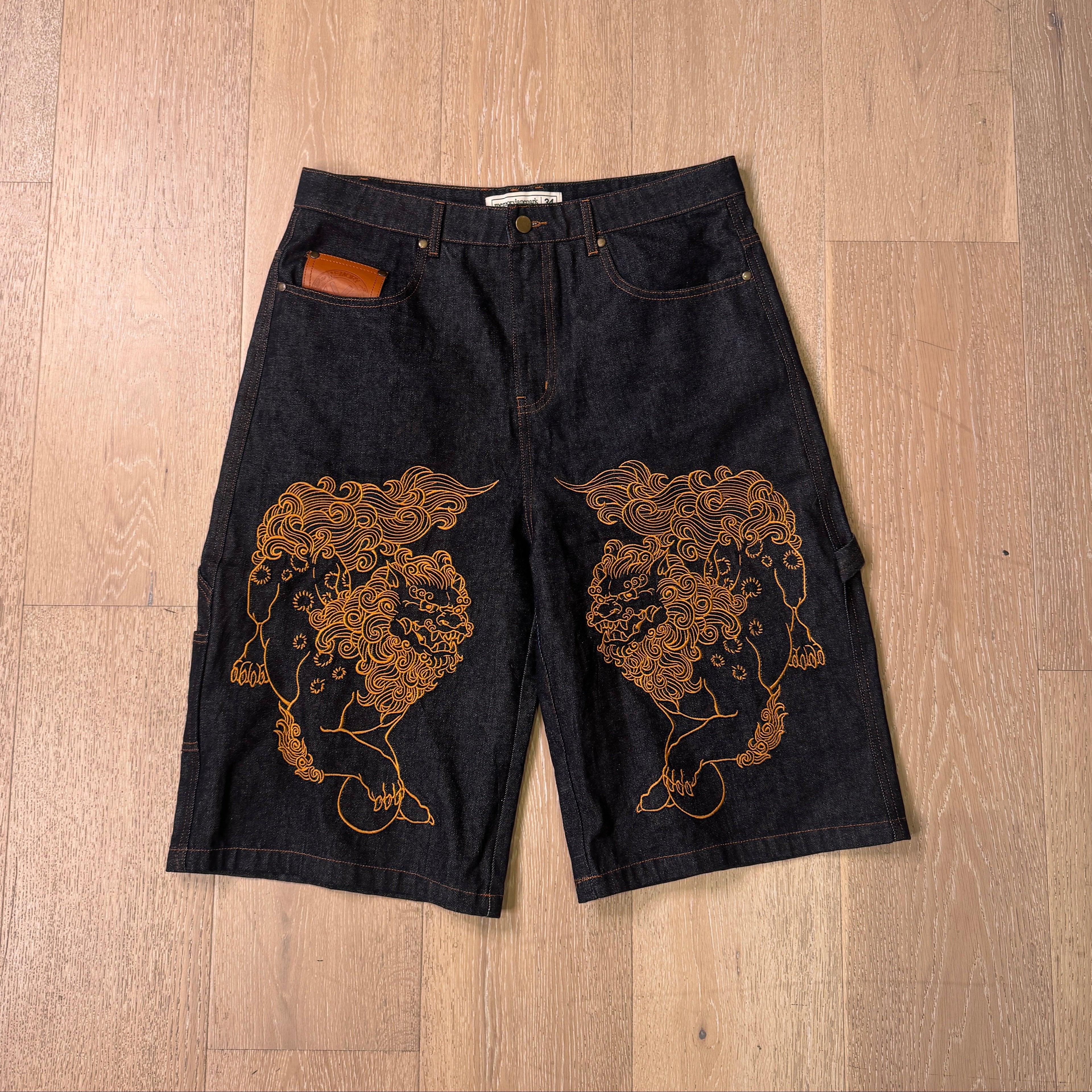 Memory Lane Park Embroided Jorts