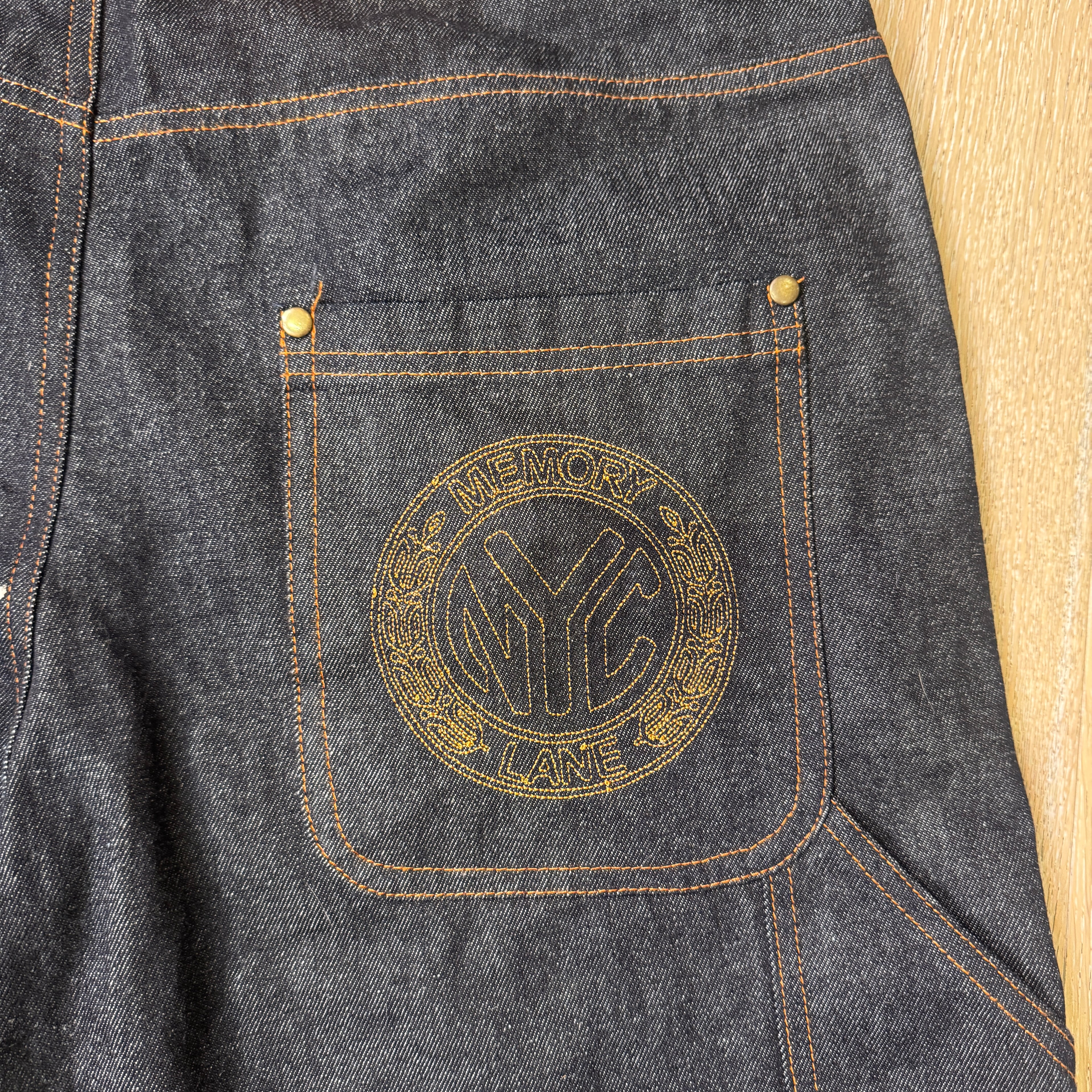 Memory Lane Park Embroided Jorts