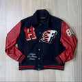 Homme Femme Red & Black Letterman Jacket