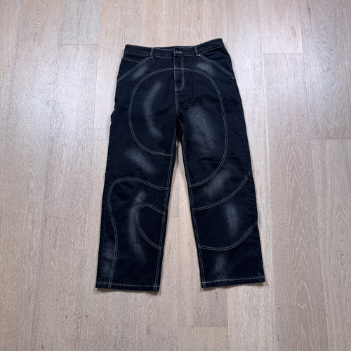 Black Faded Denim