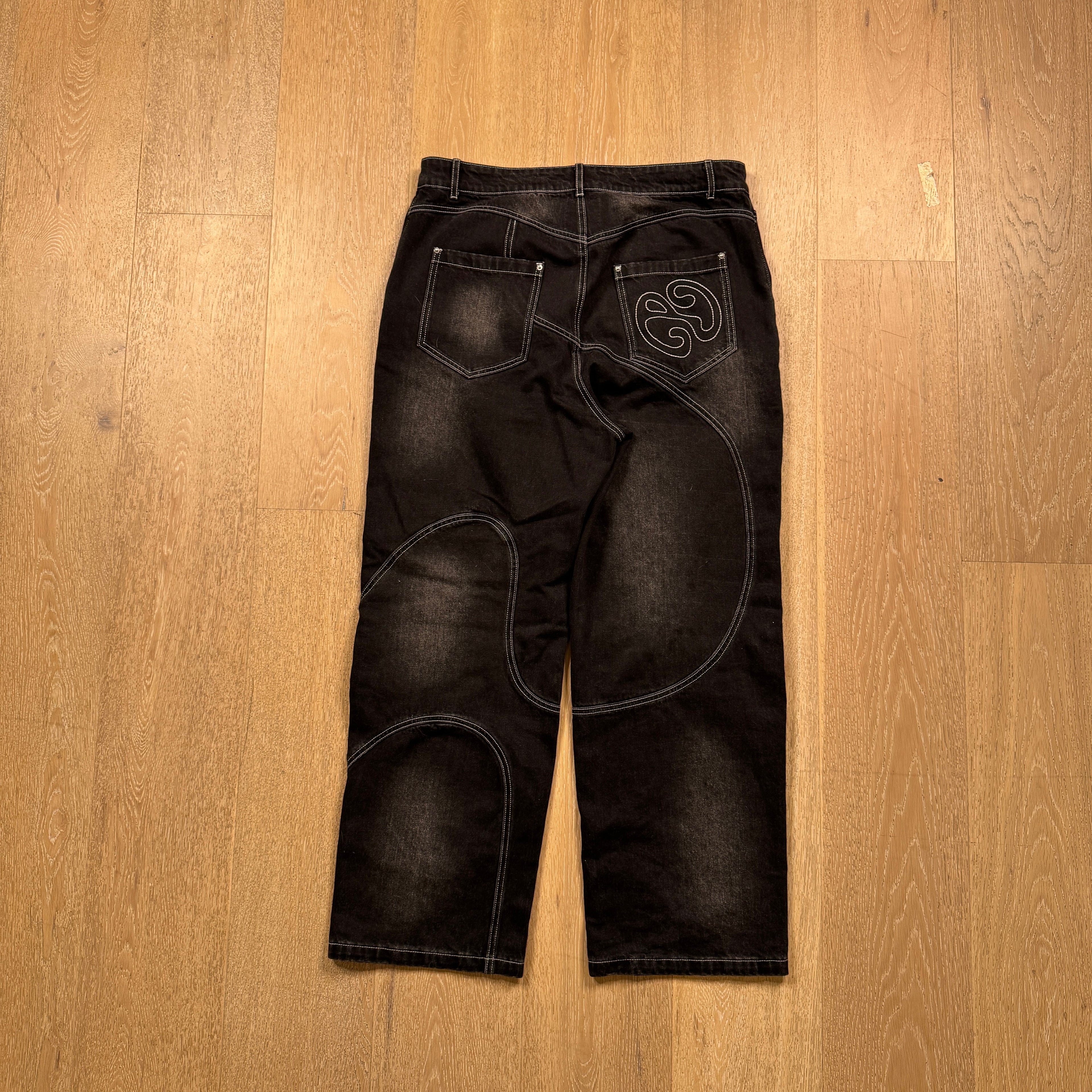 Black Faded Denim