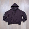 Couture Club Brown Knit Zip Up