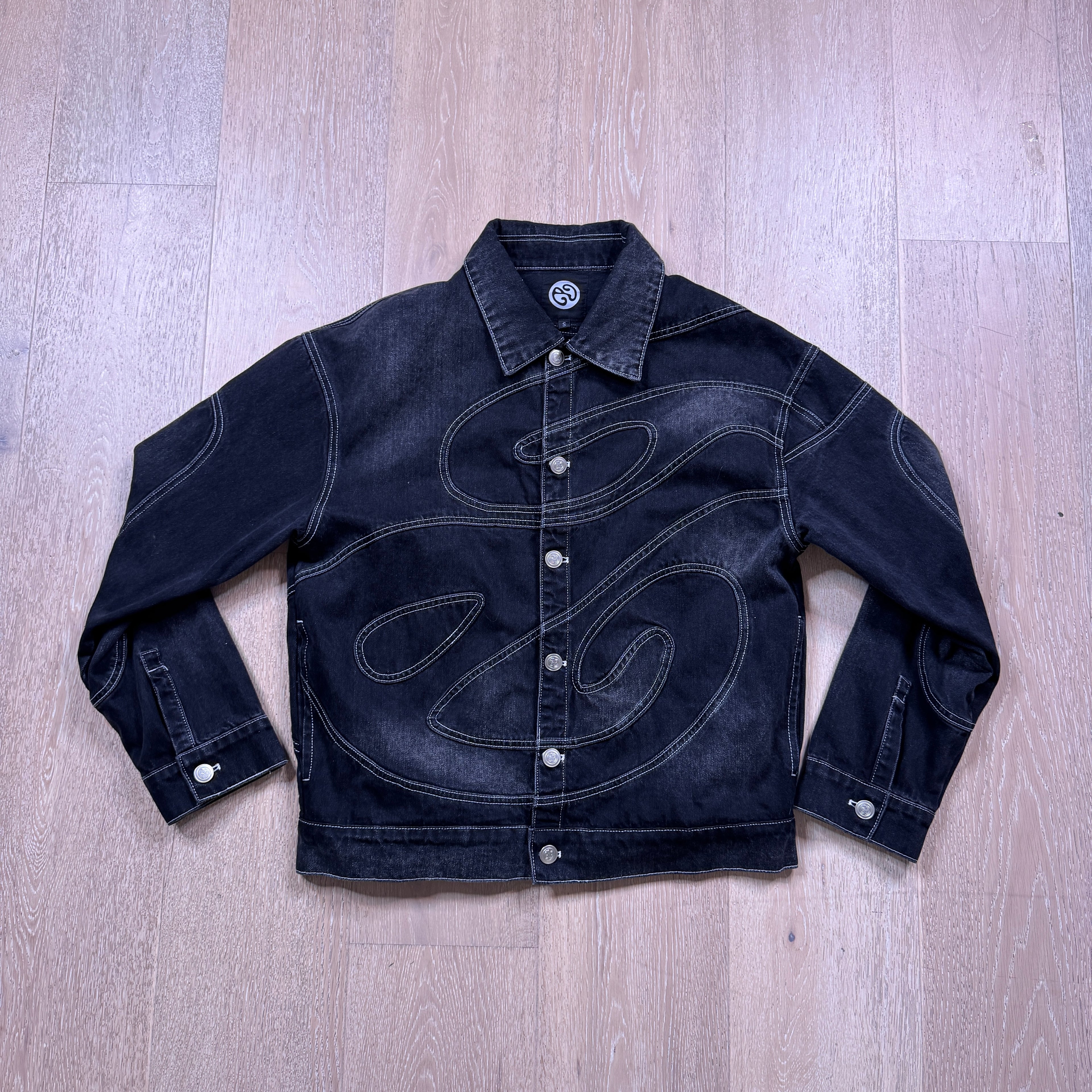 Black Faded Denim Jacket