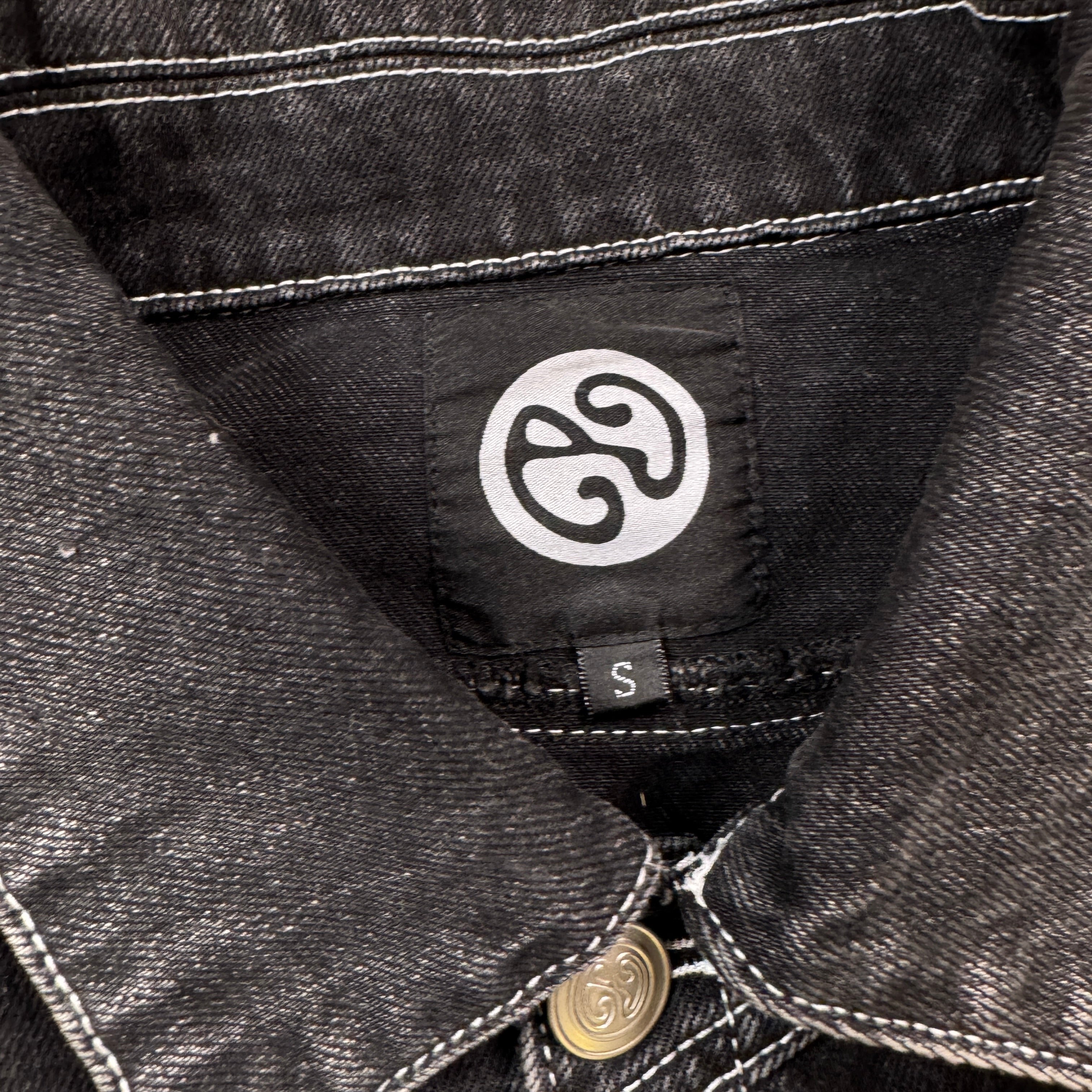 Black Faded Denim Jacket