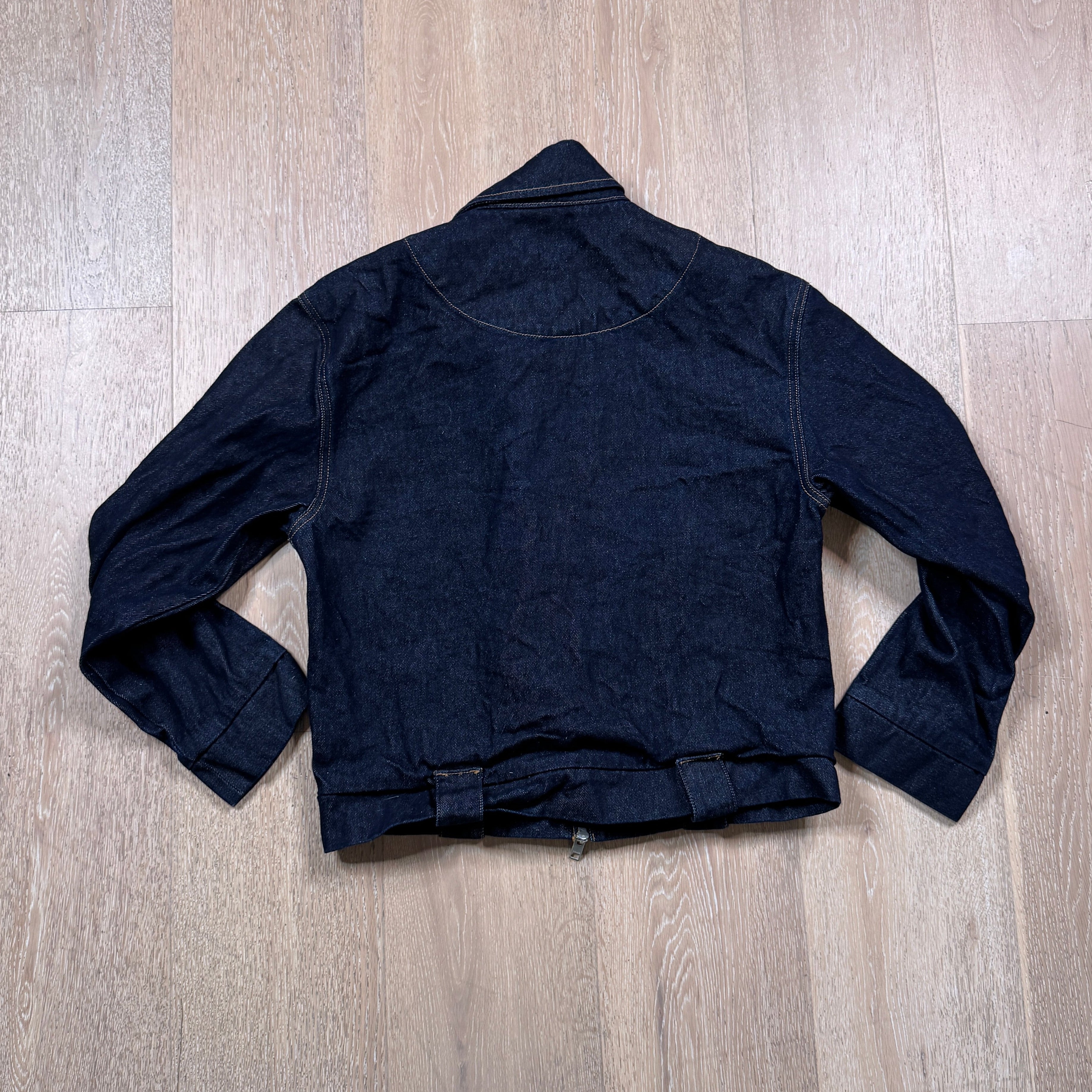 Enrage Raw Denim Jacket With Clasps