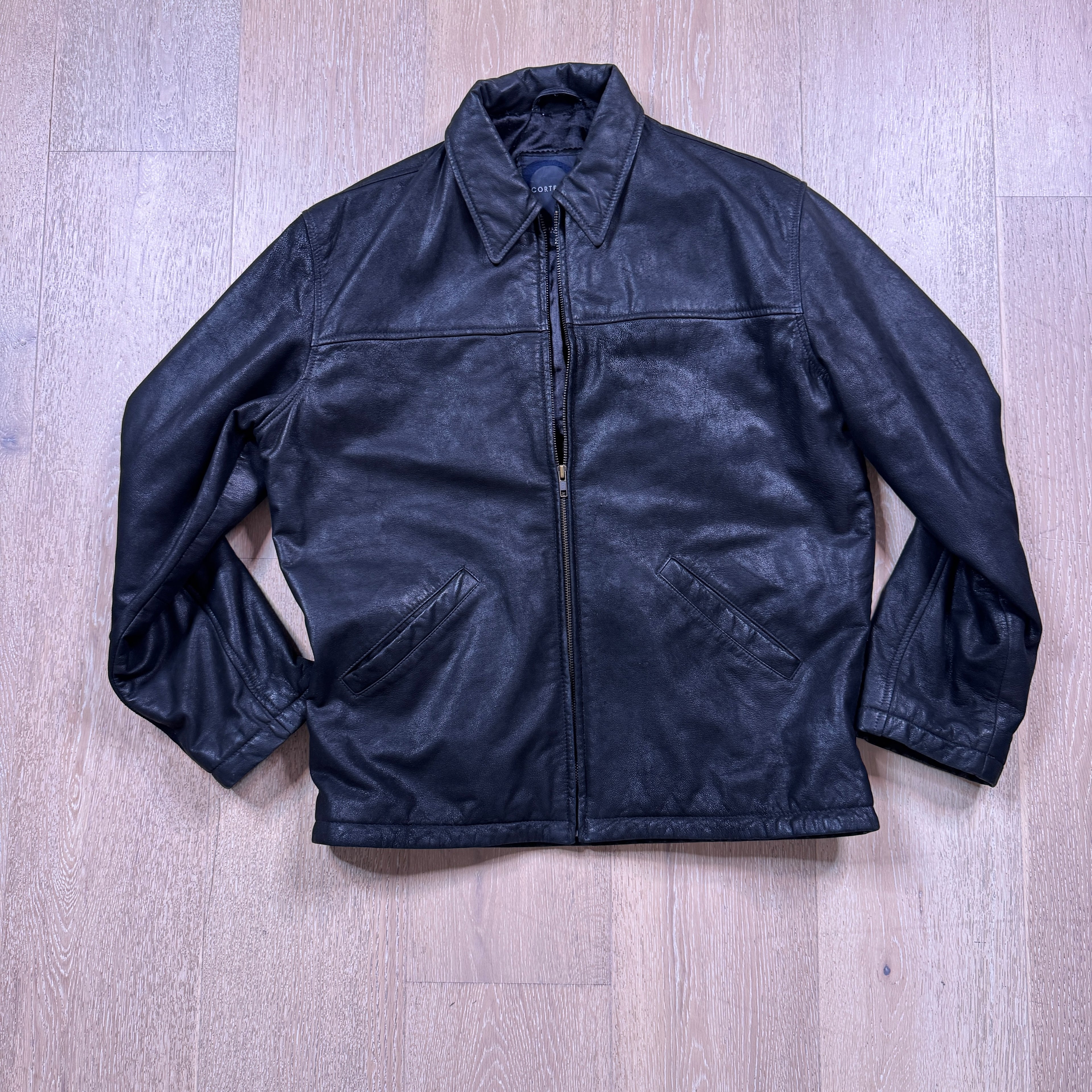 Black Vintage Leather Jacket