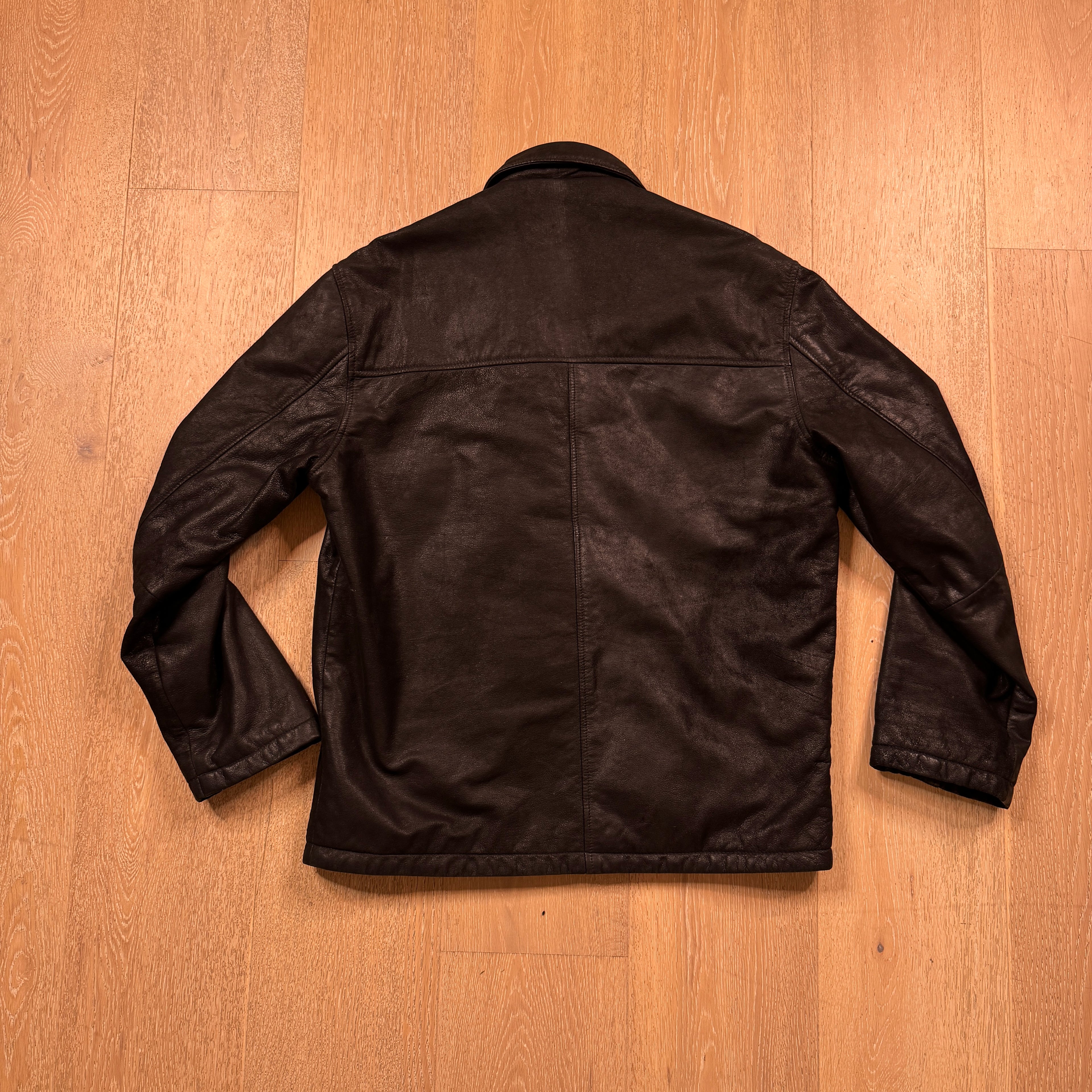 Black Vintage Leather Jacket