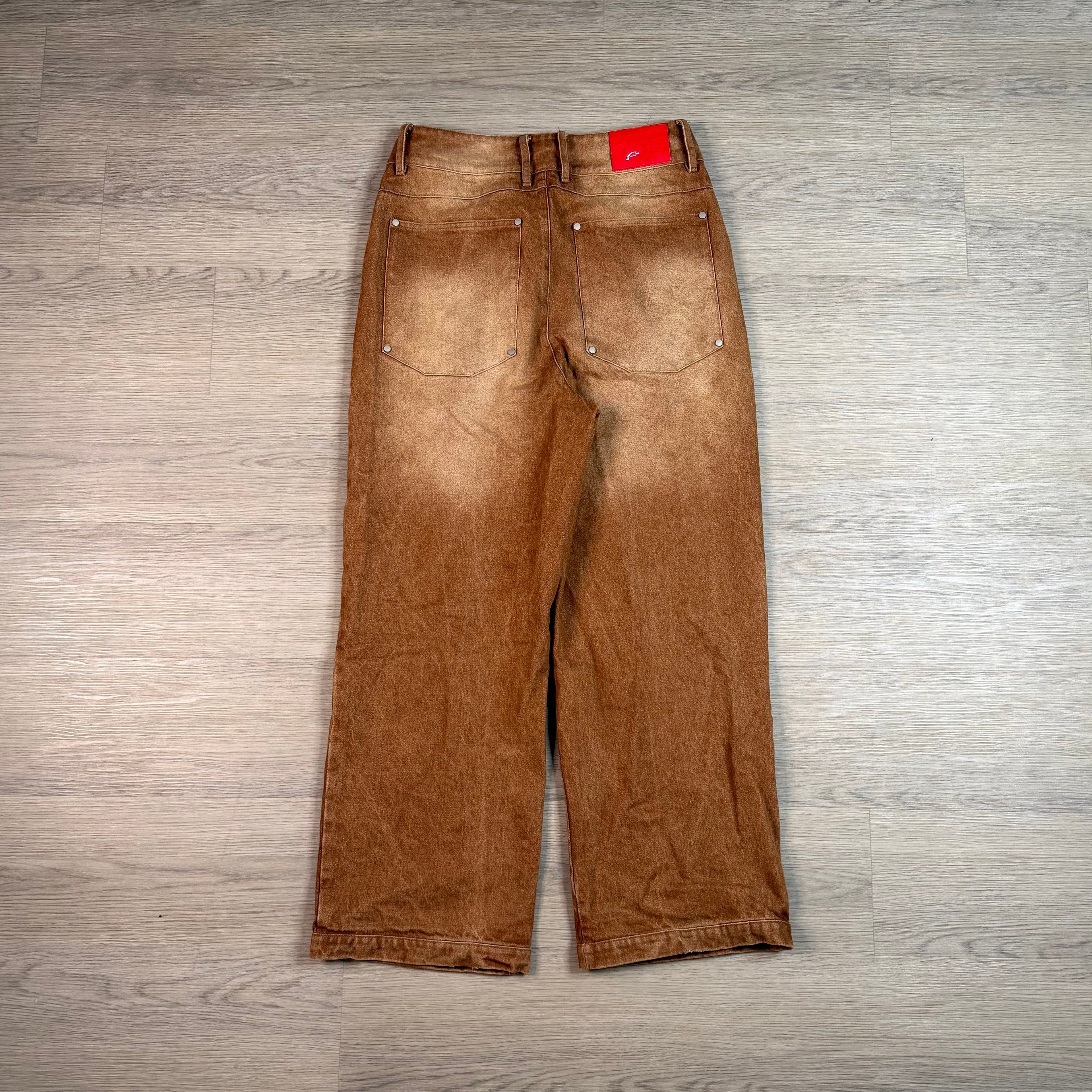 Brown Washed Denim