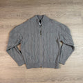 Grey Knit Zip Up