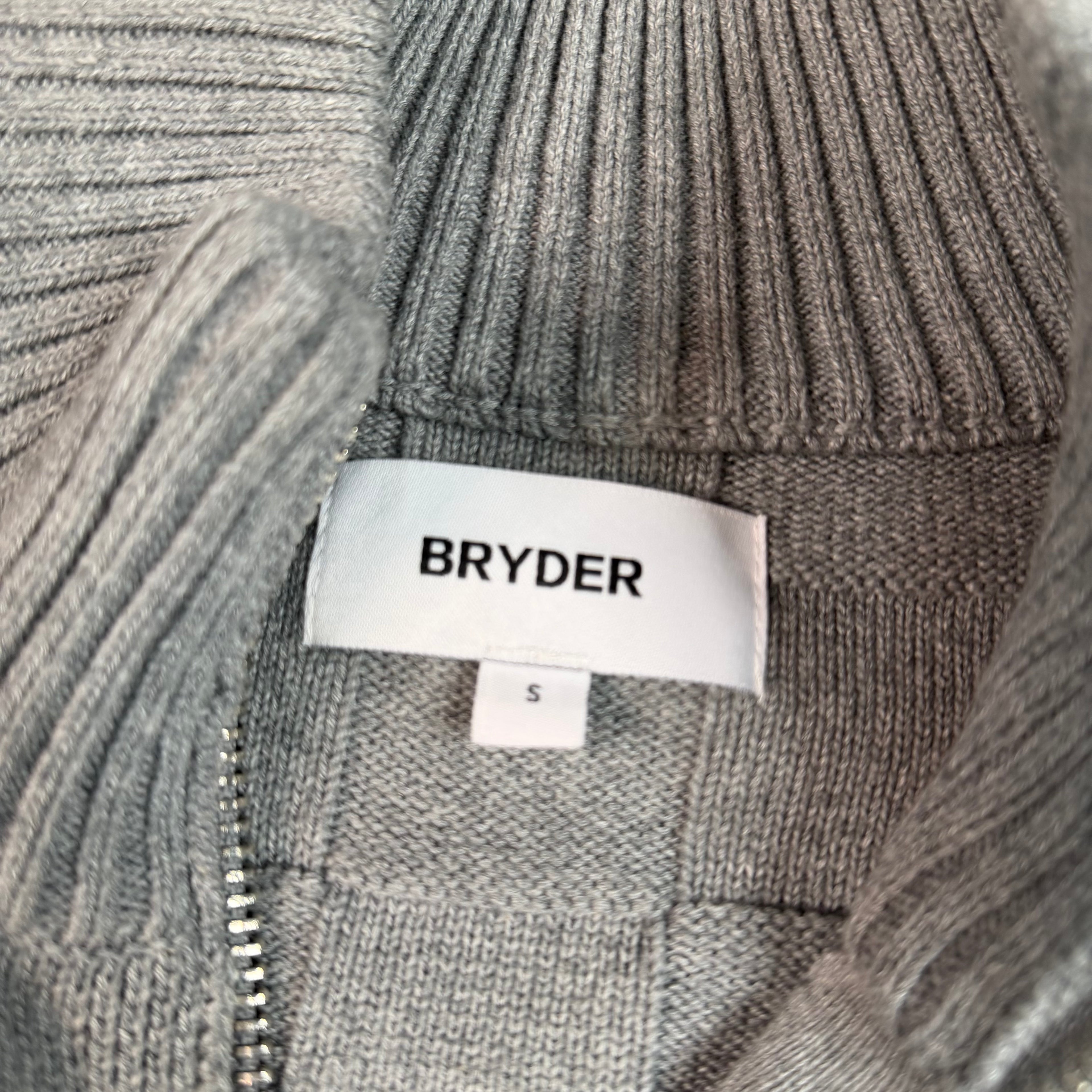 Grey Knit Zip Up