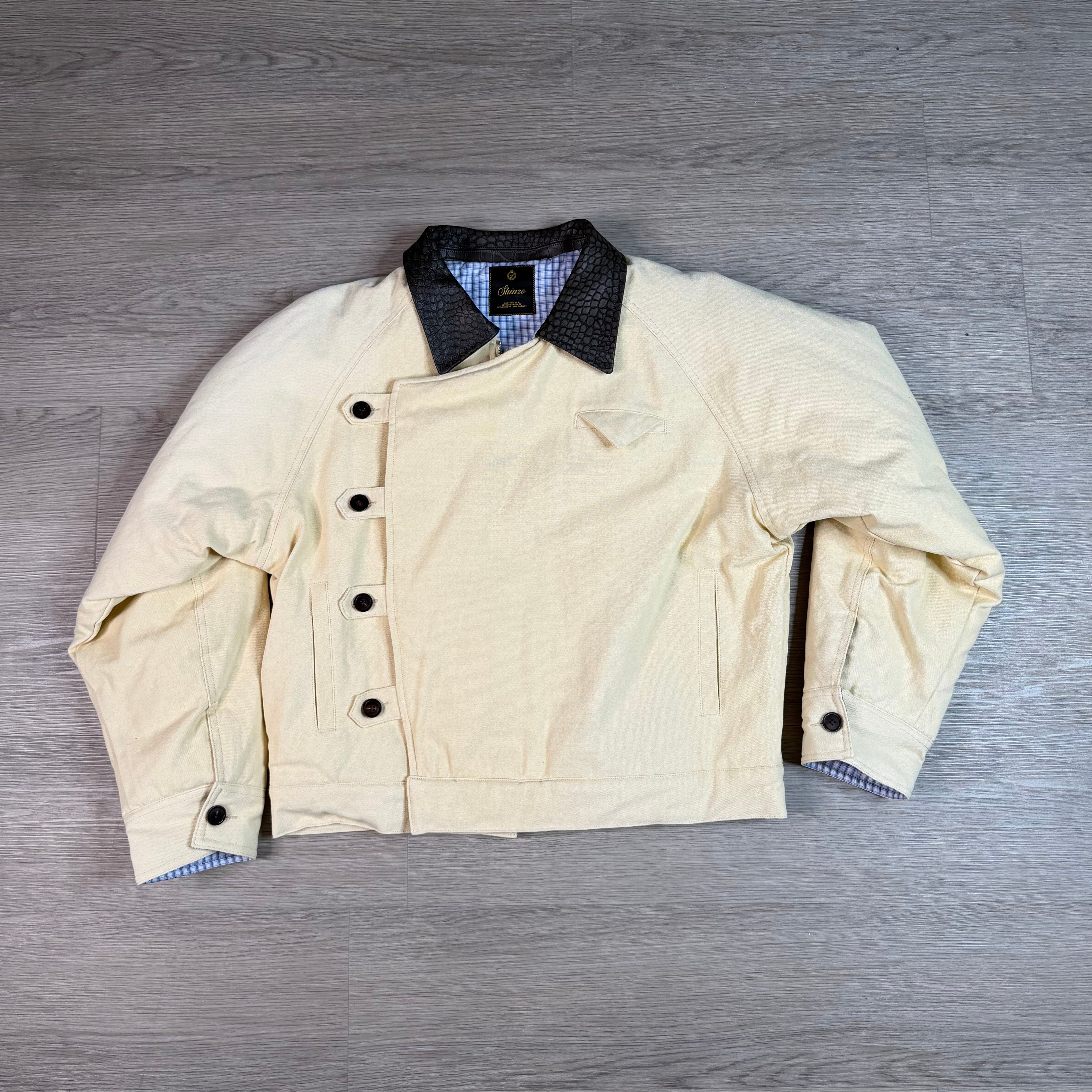 Beige Canvas Workwear Jacket