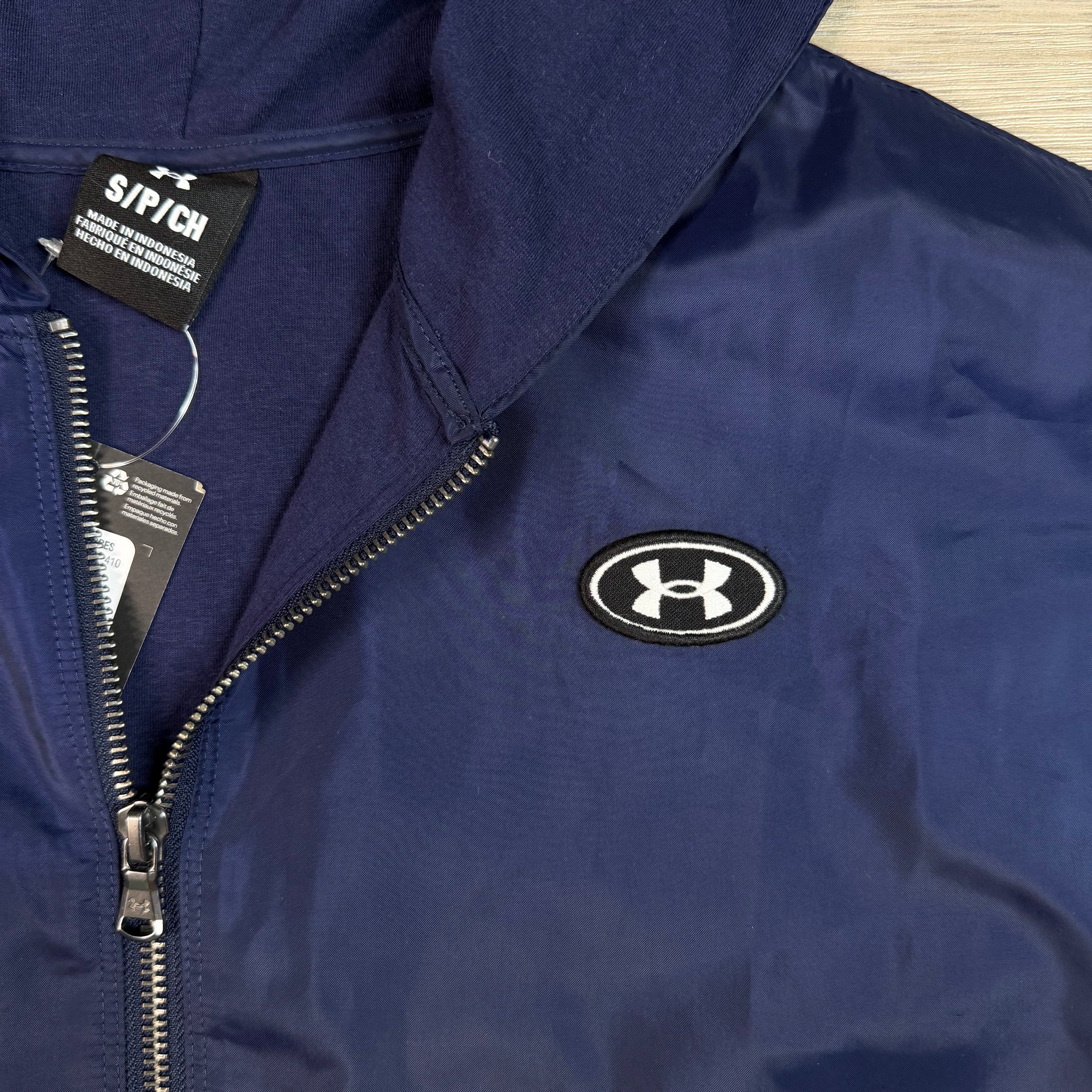Navy Windbreaker