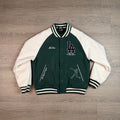 Green Dodgers Varsity Jacket