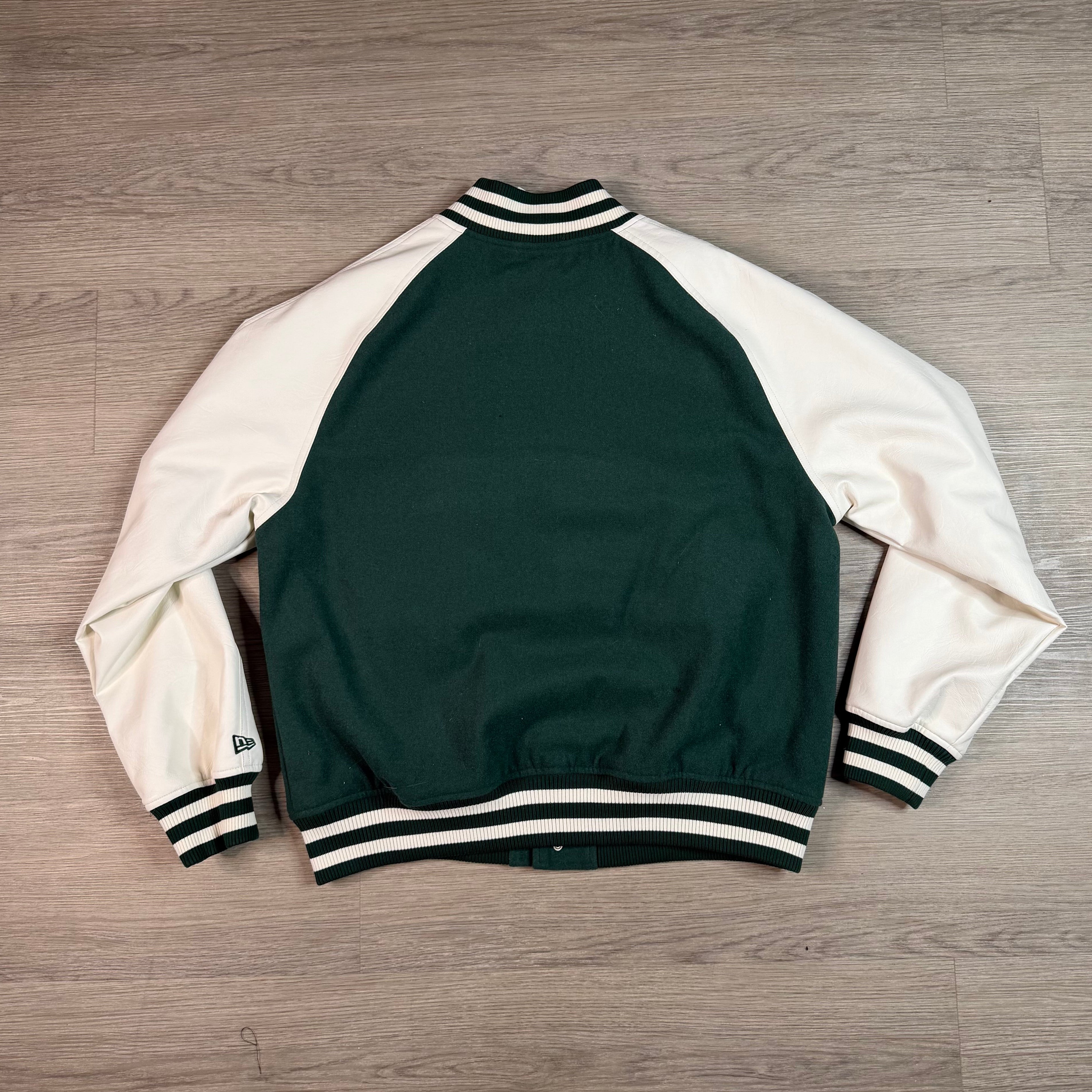 Green Dodgers Varsity Jacket