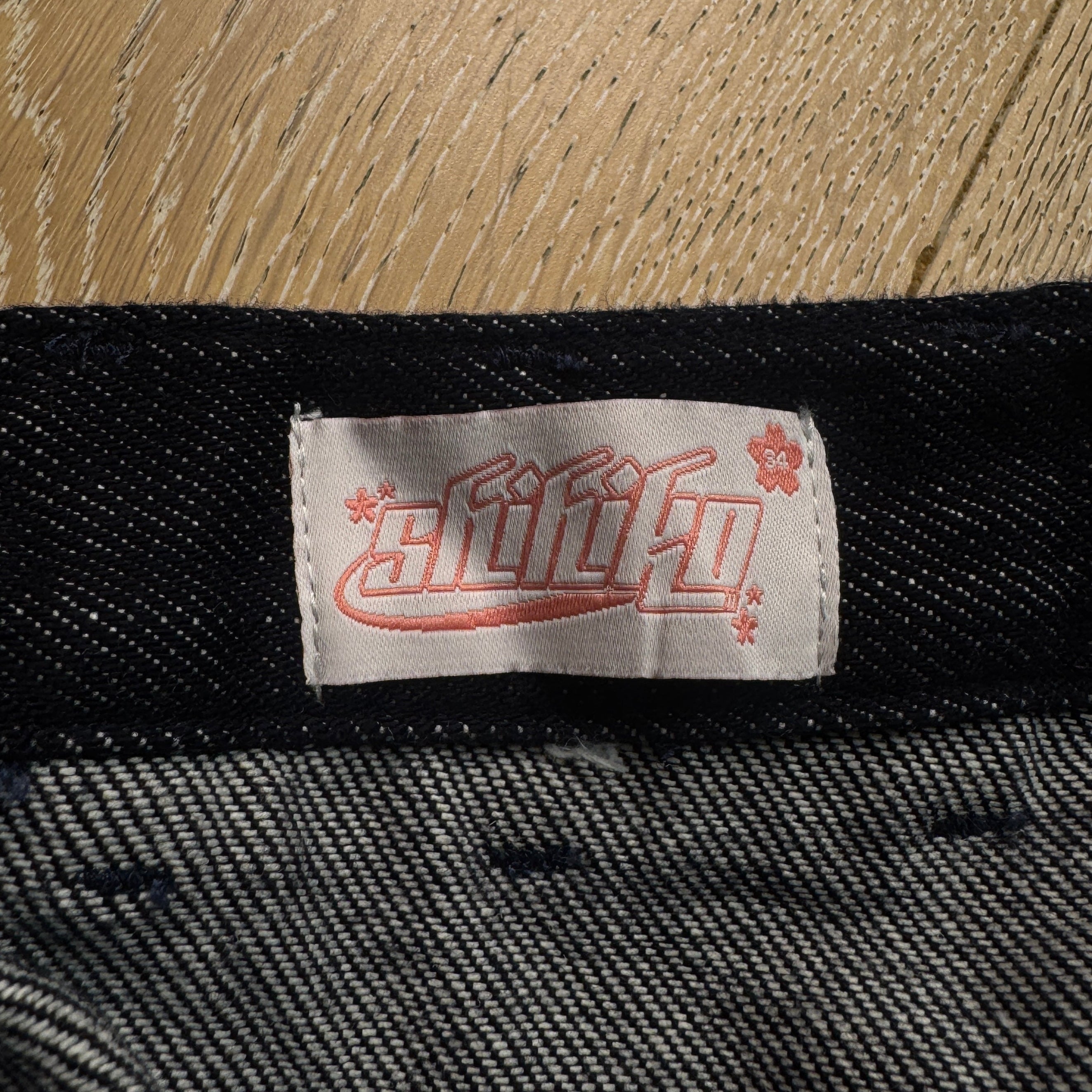 Selvidge Denim with floral embriodery