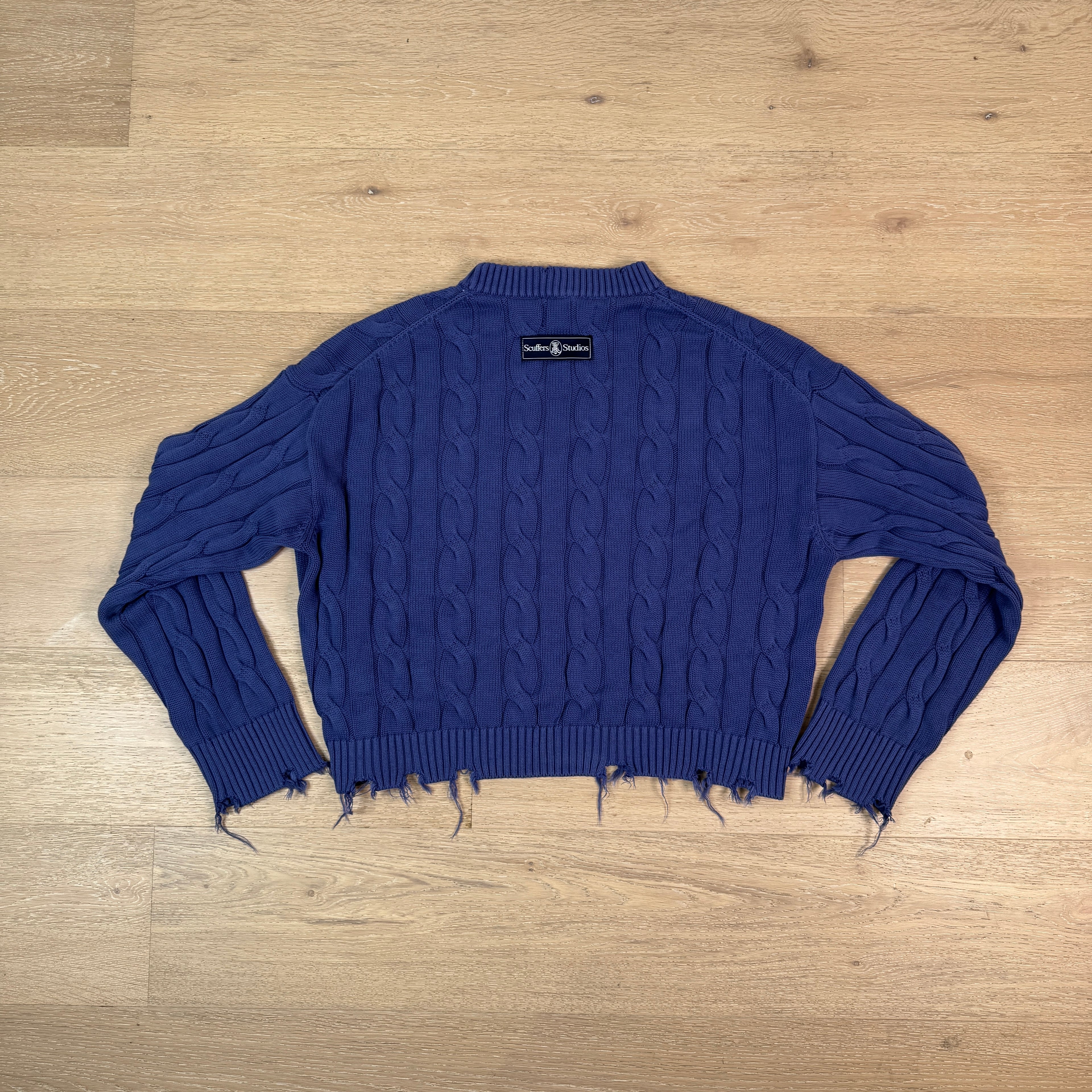 Blue Knitted Sweater