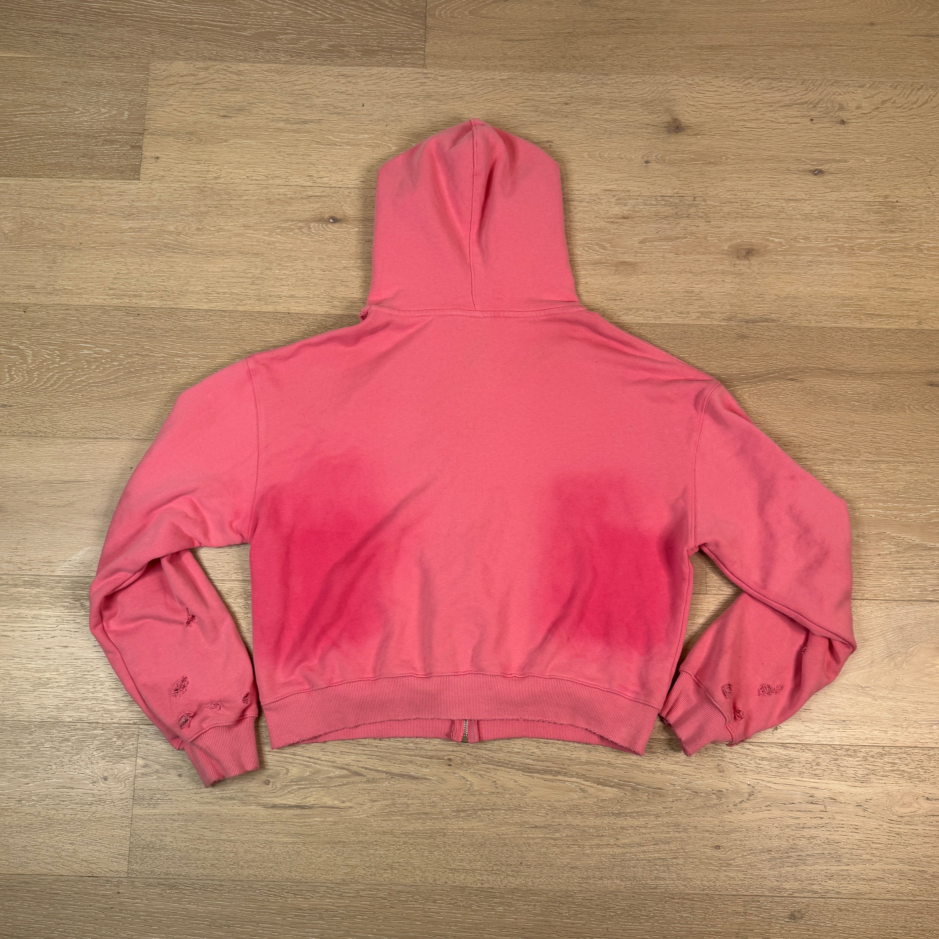 Sunfaded Pink Zip Up