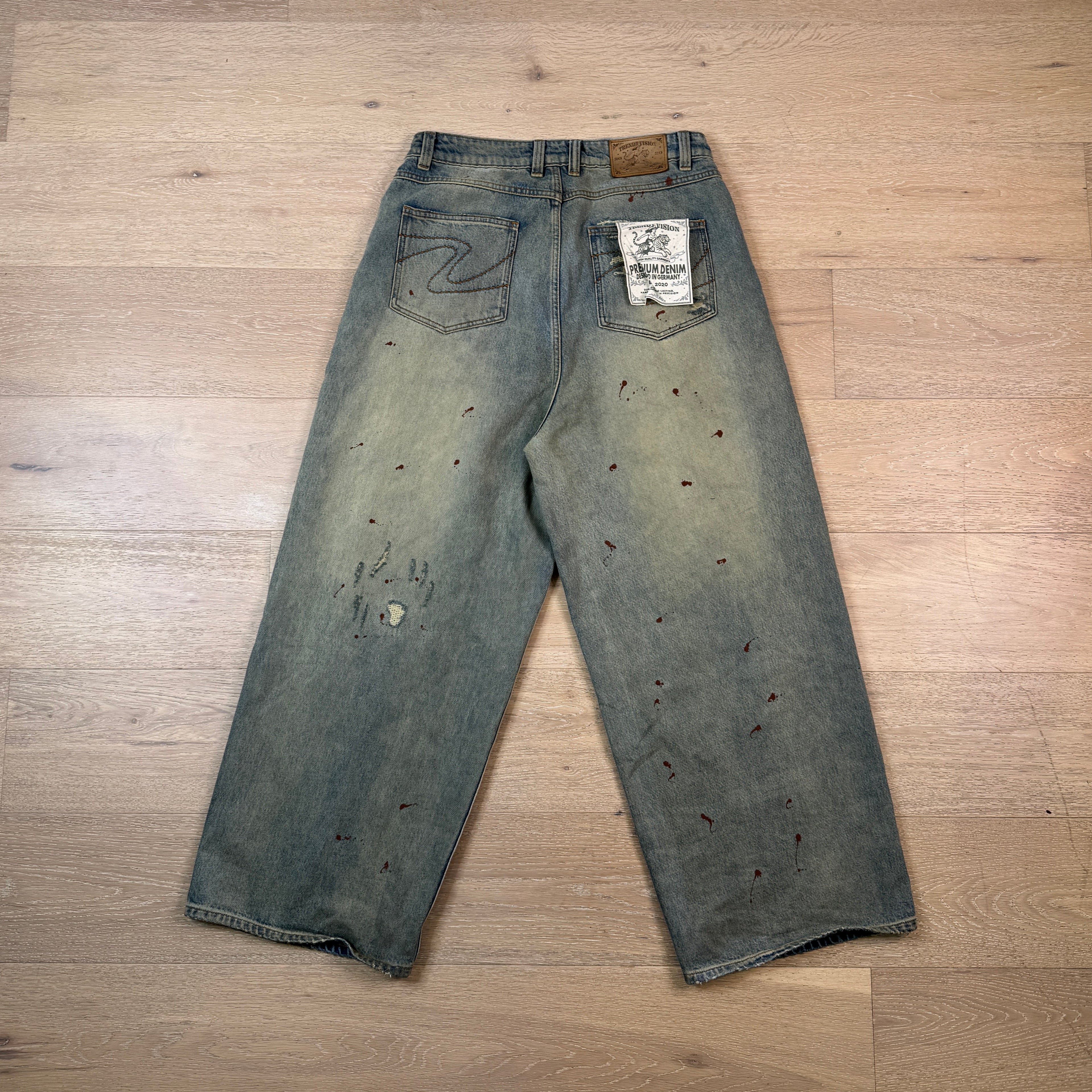 Baggy Green/Blue Denim