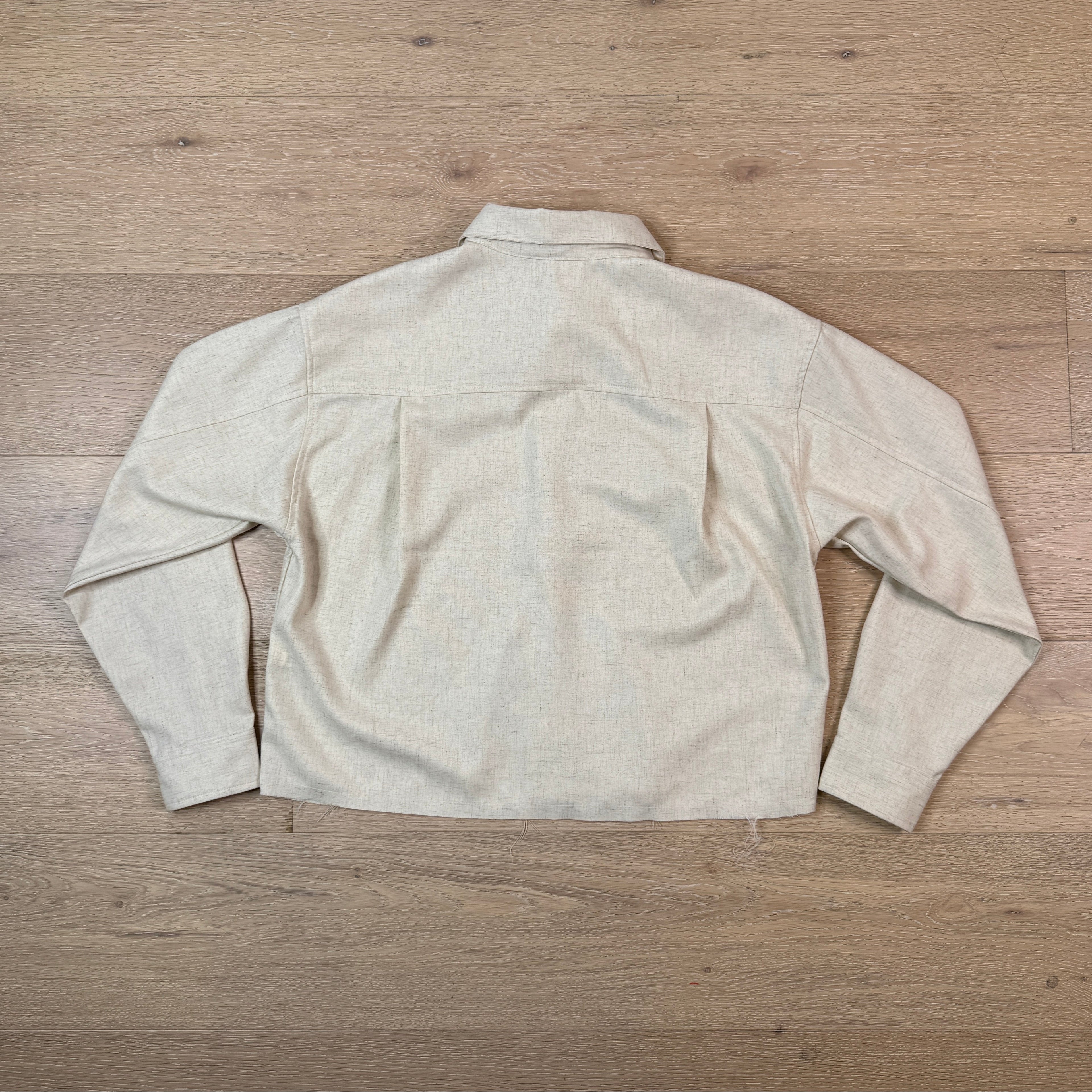 Cropped Beige Shirt