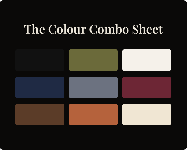 FREE COLOUR COMBO SHEET